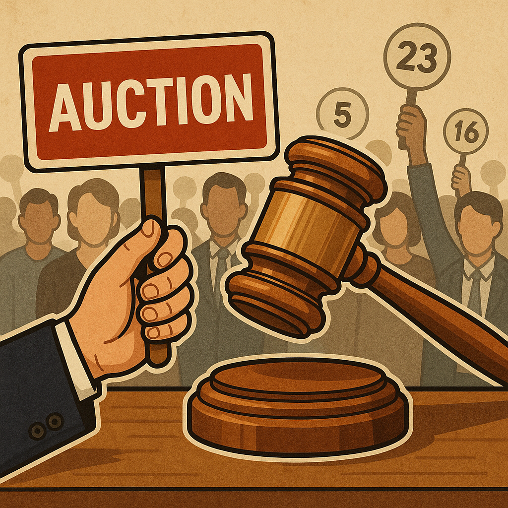 경매 결정 사진