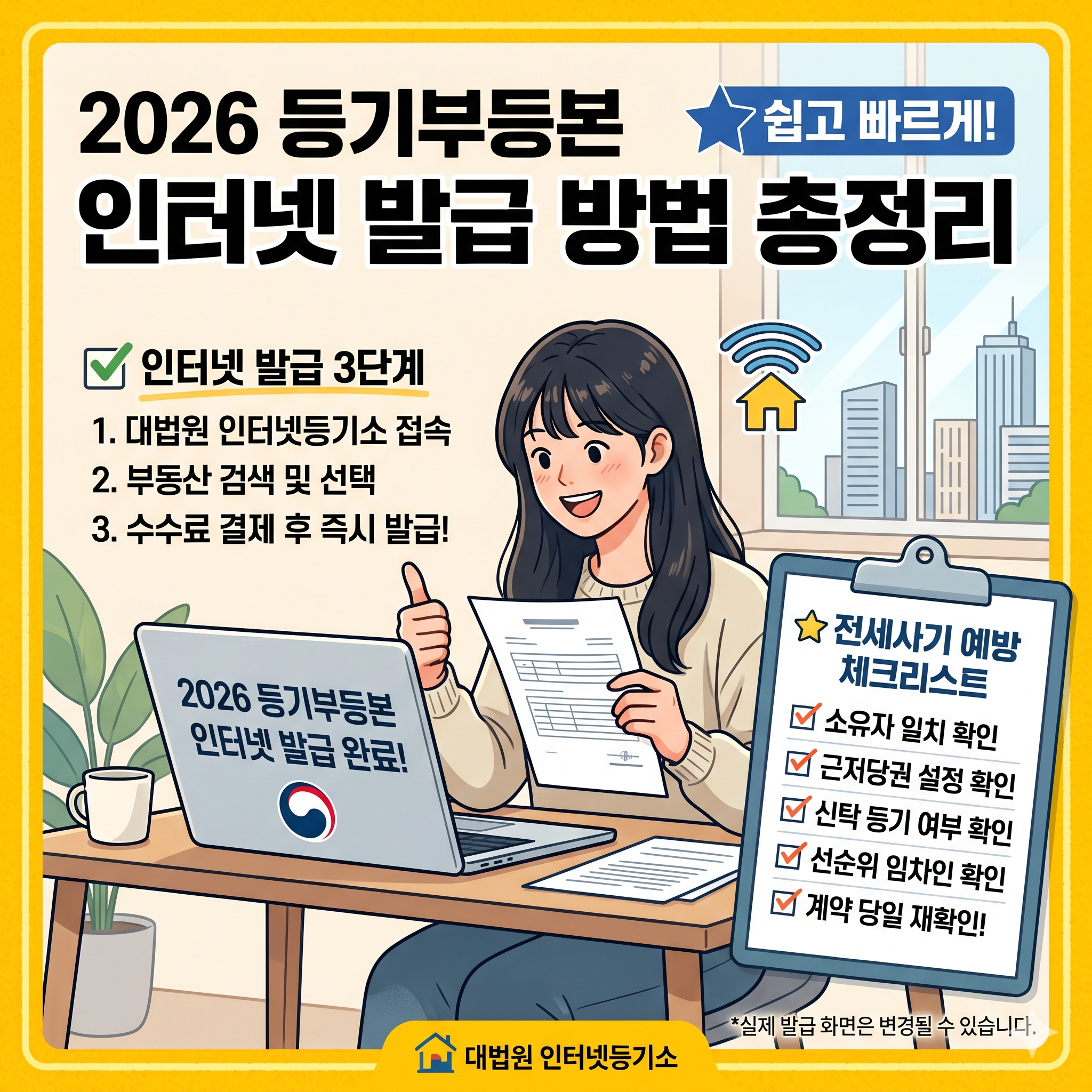 2026 등기부등본 인터넷 발급 방법 총정리 (+전세사기 예방 체크리스트)