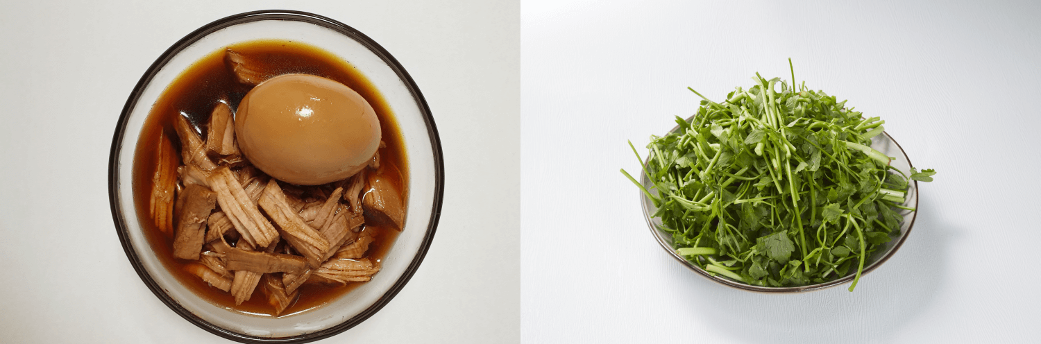 장조림과 미나리 물김치 사진