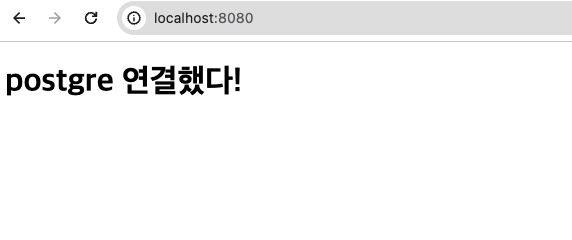 서버 기동하여 나온index.html