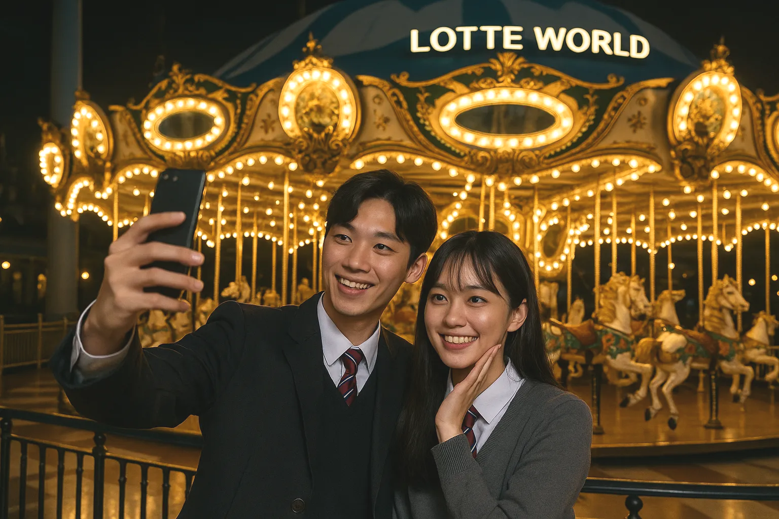 롯데월드 야간개장