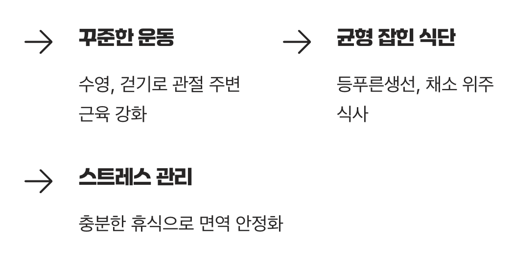 약물 치료만큼 중요한 생활 속 관리