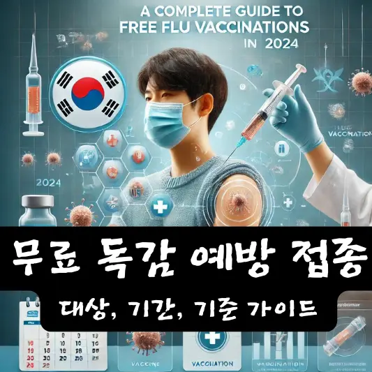 2024년 무료독감 예방접종