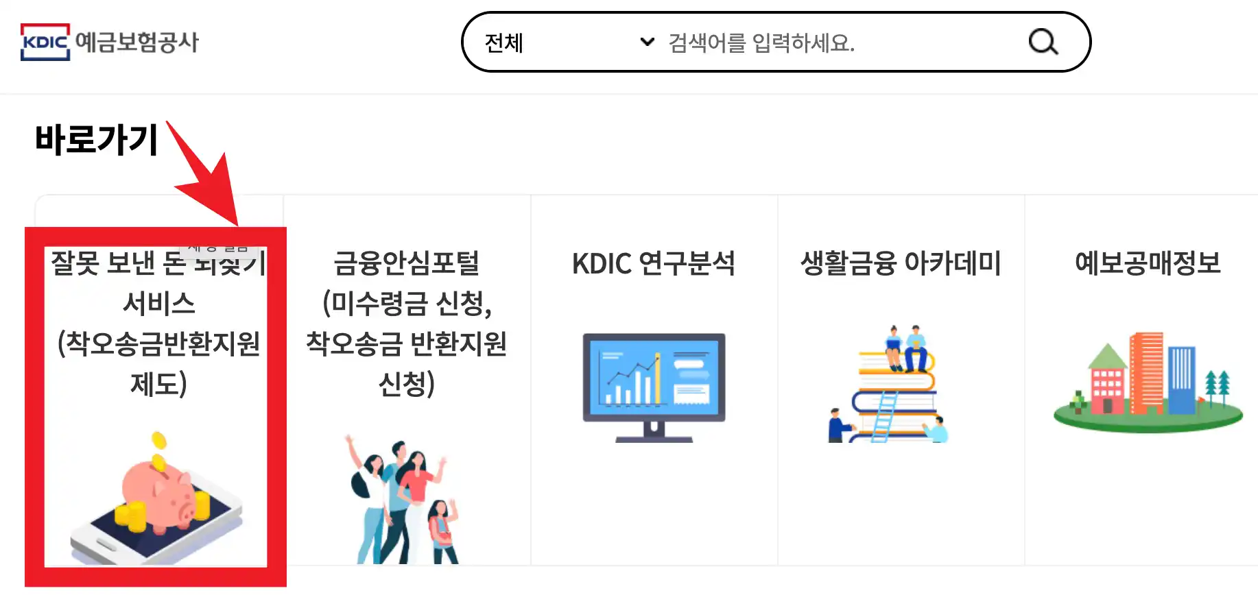 금융안심포털 - 착오송금반환지원제도