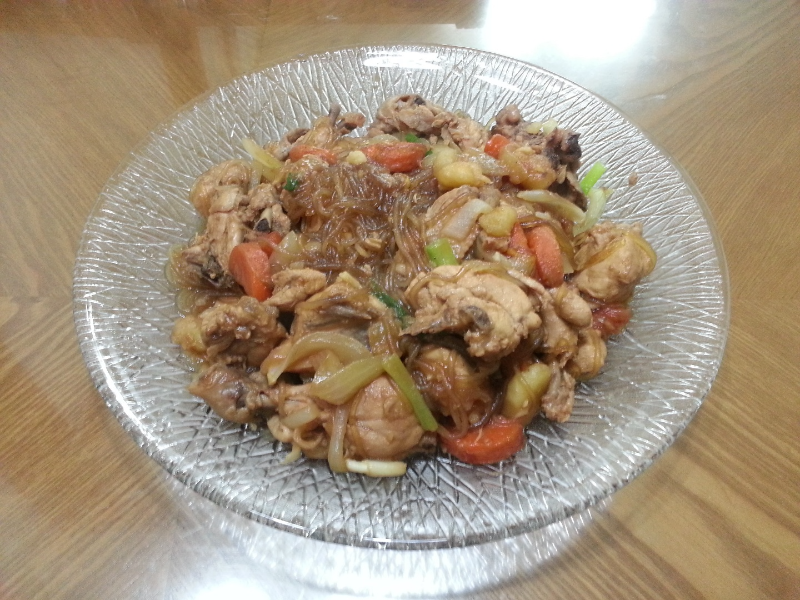 완성된 찜닭