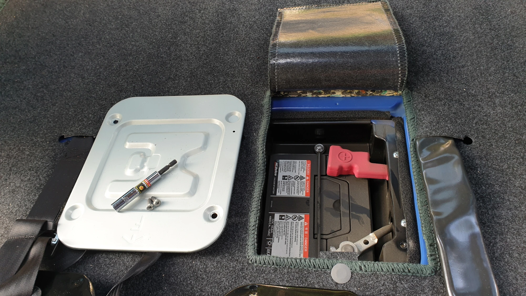 다마스 배터리 모습