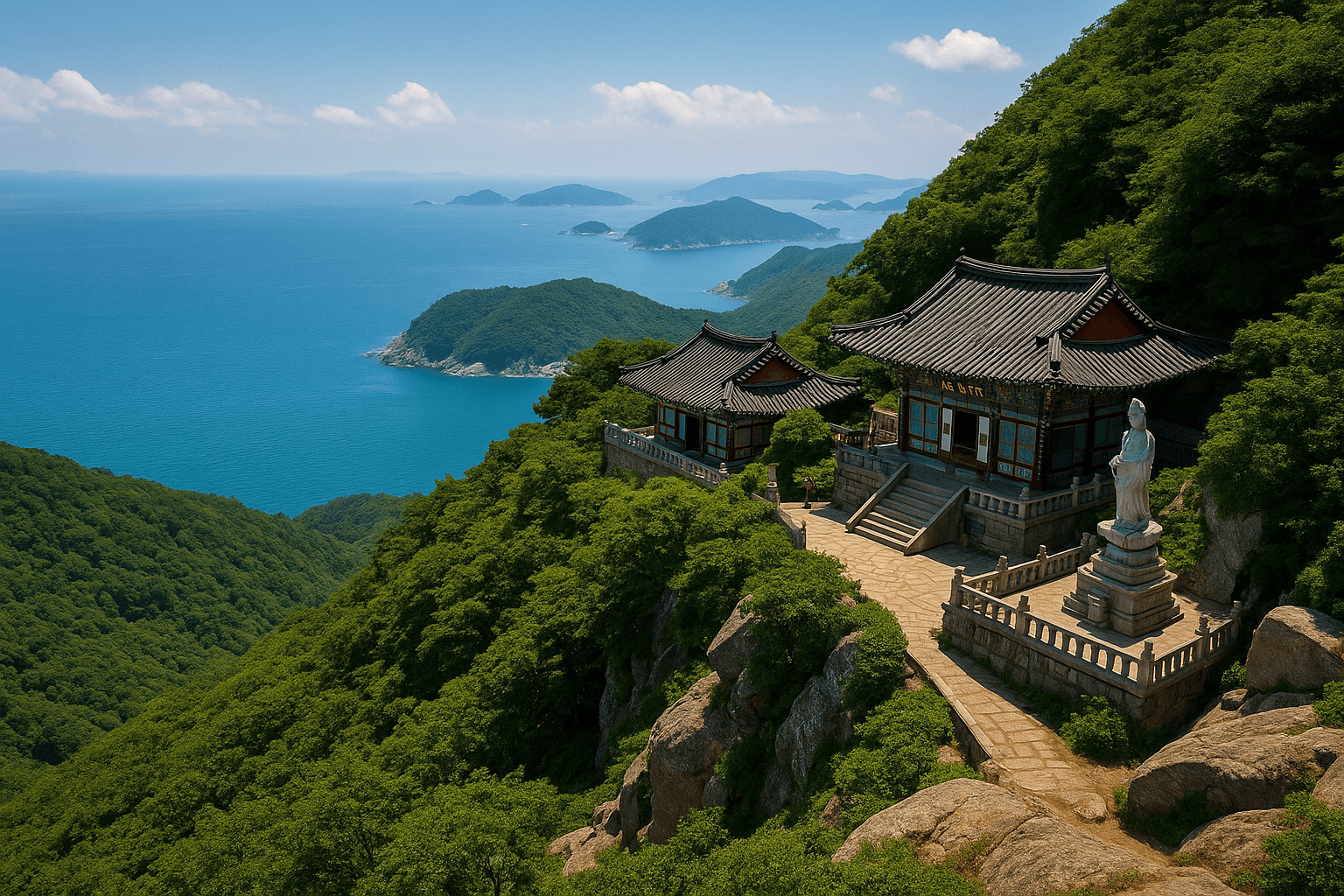 8월 남해 금산과 보리암 트레킹으로 떠나는 여름 여행