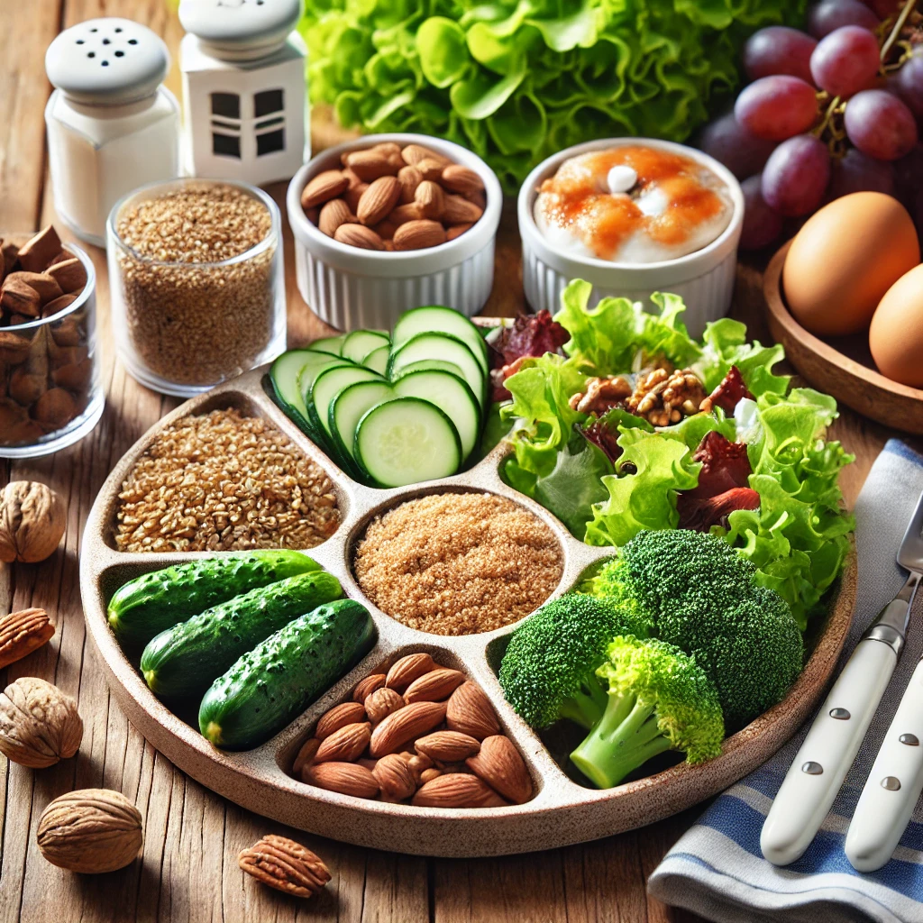 당뇨에 도움이 되는 통곡물, 잎채소, 단백질