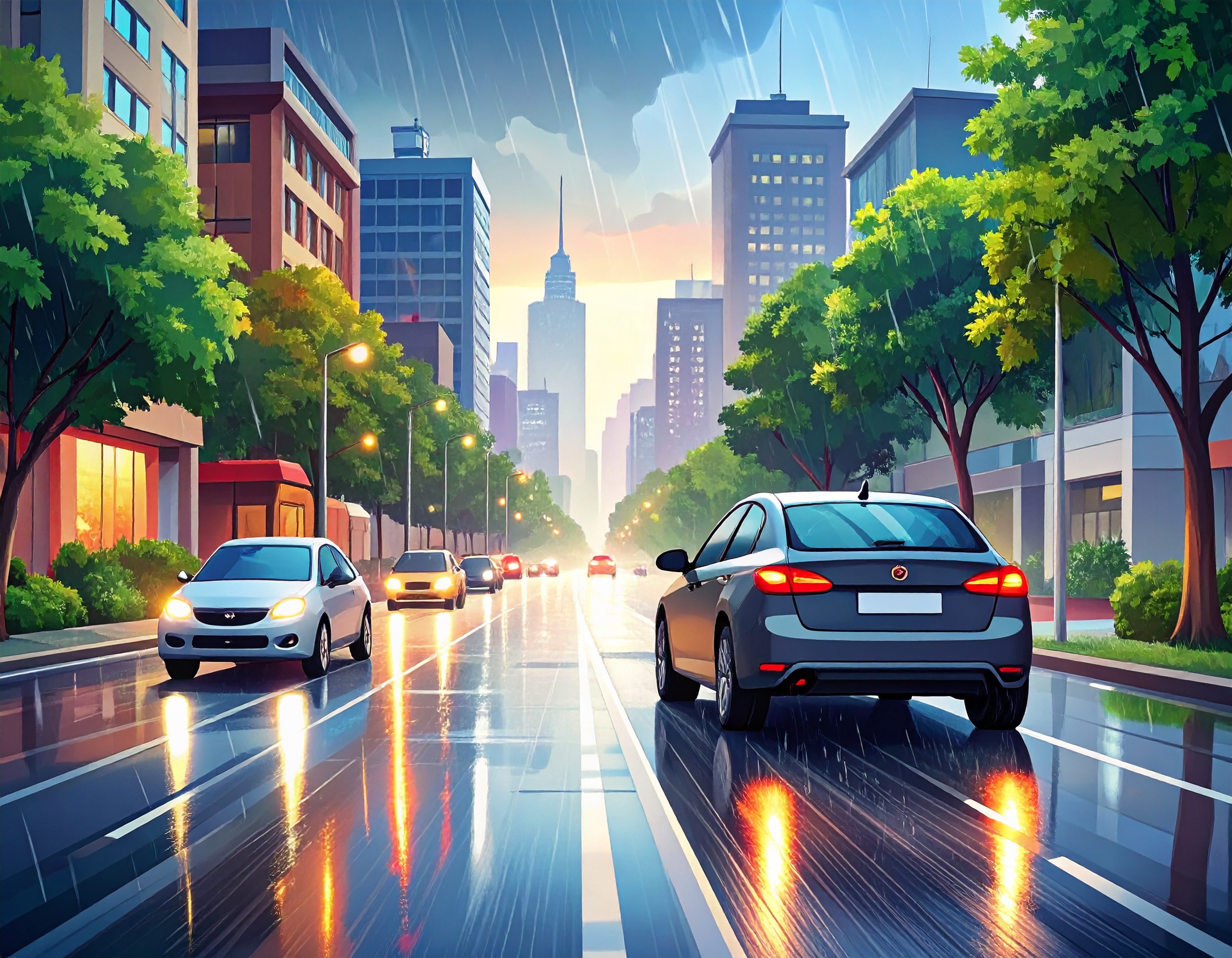 빗길 안전운전, 장마철 시야 확보 중요