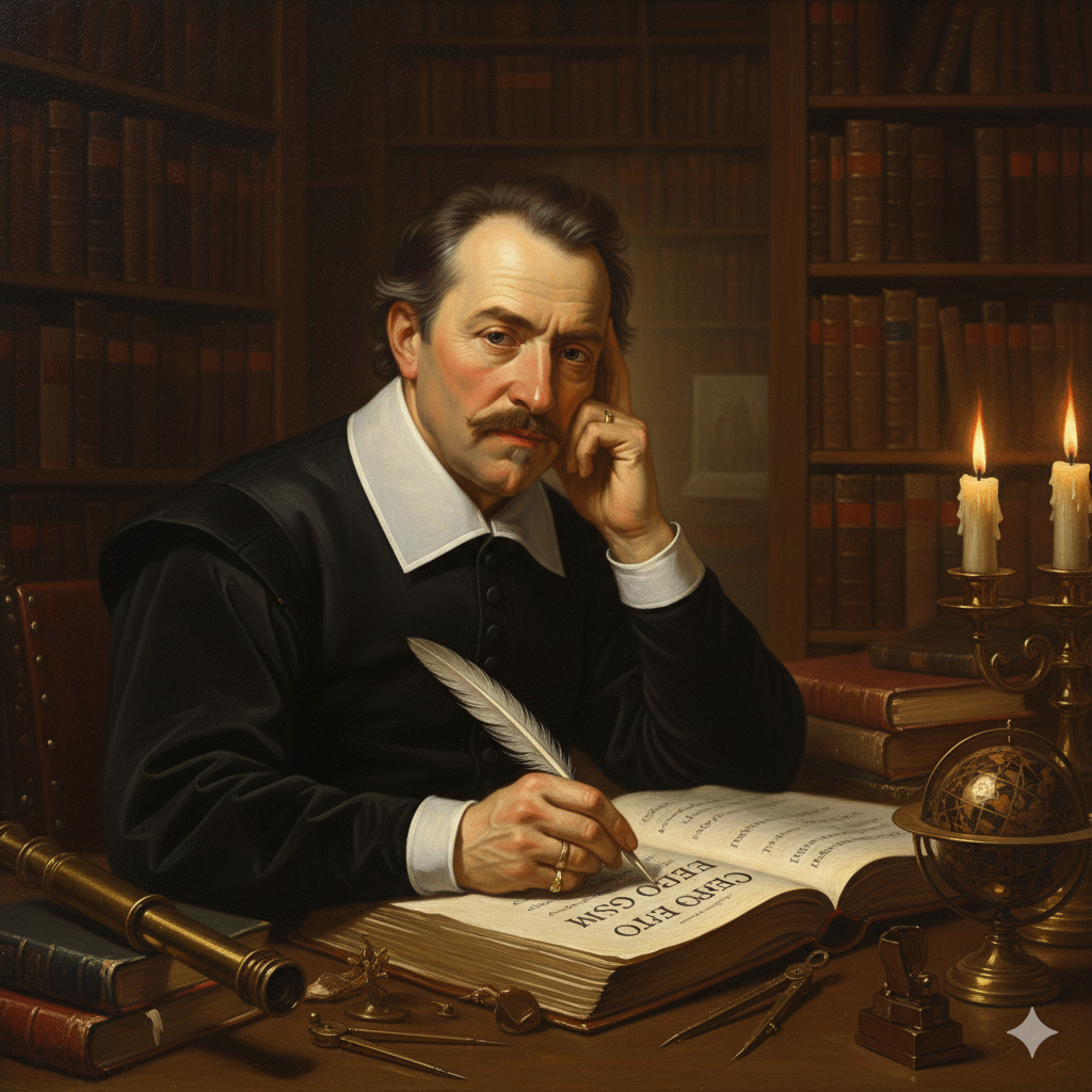 르네 데카르트(Ren&eacute; Descartes) 초상화, 근대 철학의 아버지, 합리주의 철학자, 사유하는 철학자 인물 사진, IDEA의 이것저것 블로그 인문학 콘텐츠