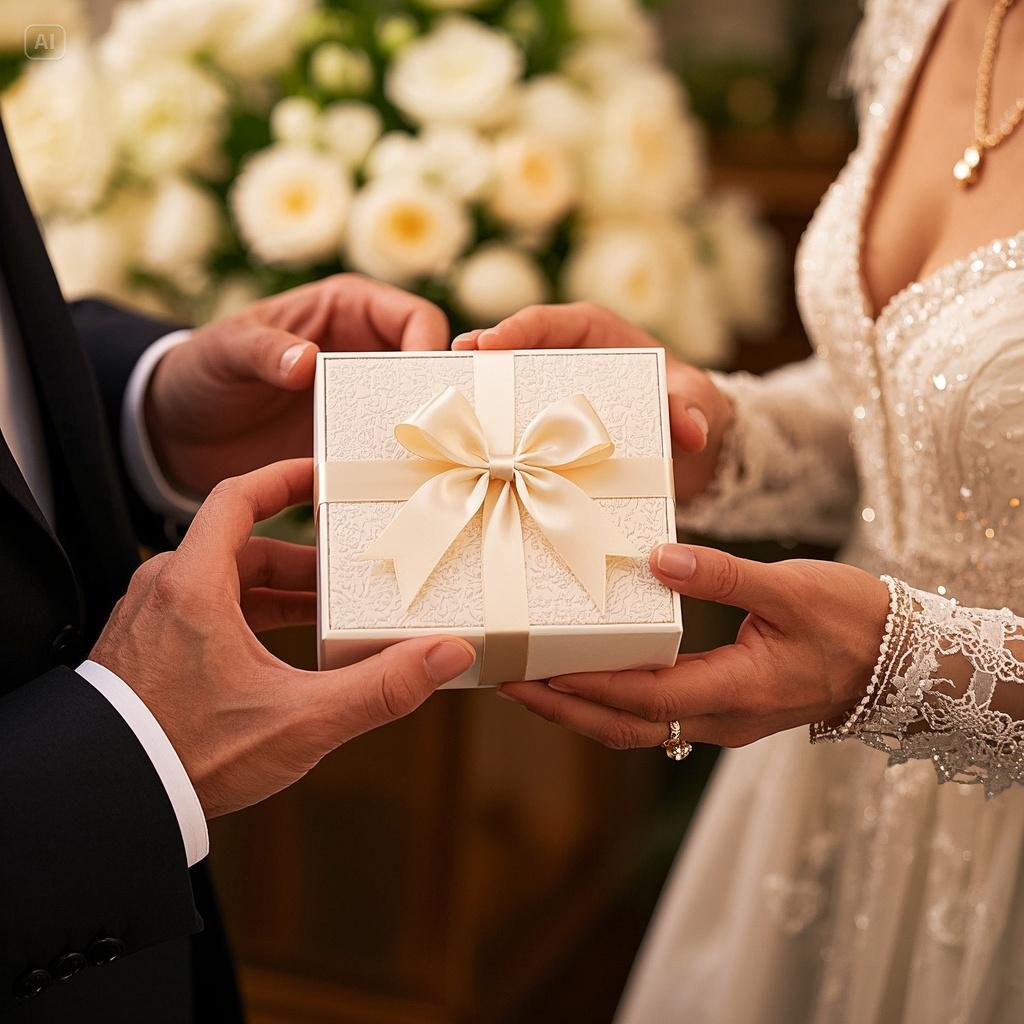 화이트데이 선물하는 연인들