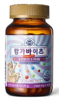 솔가 캉가바이츠 어린이 종합비타민 미네랄 76일분