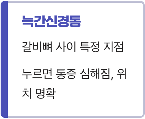 손가락으로 누르면 더 아픈 그곳