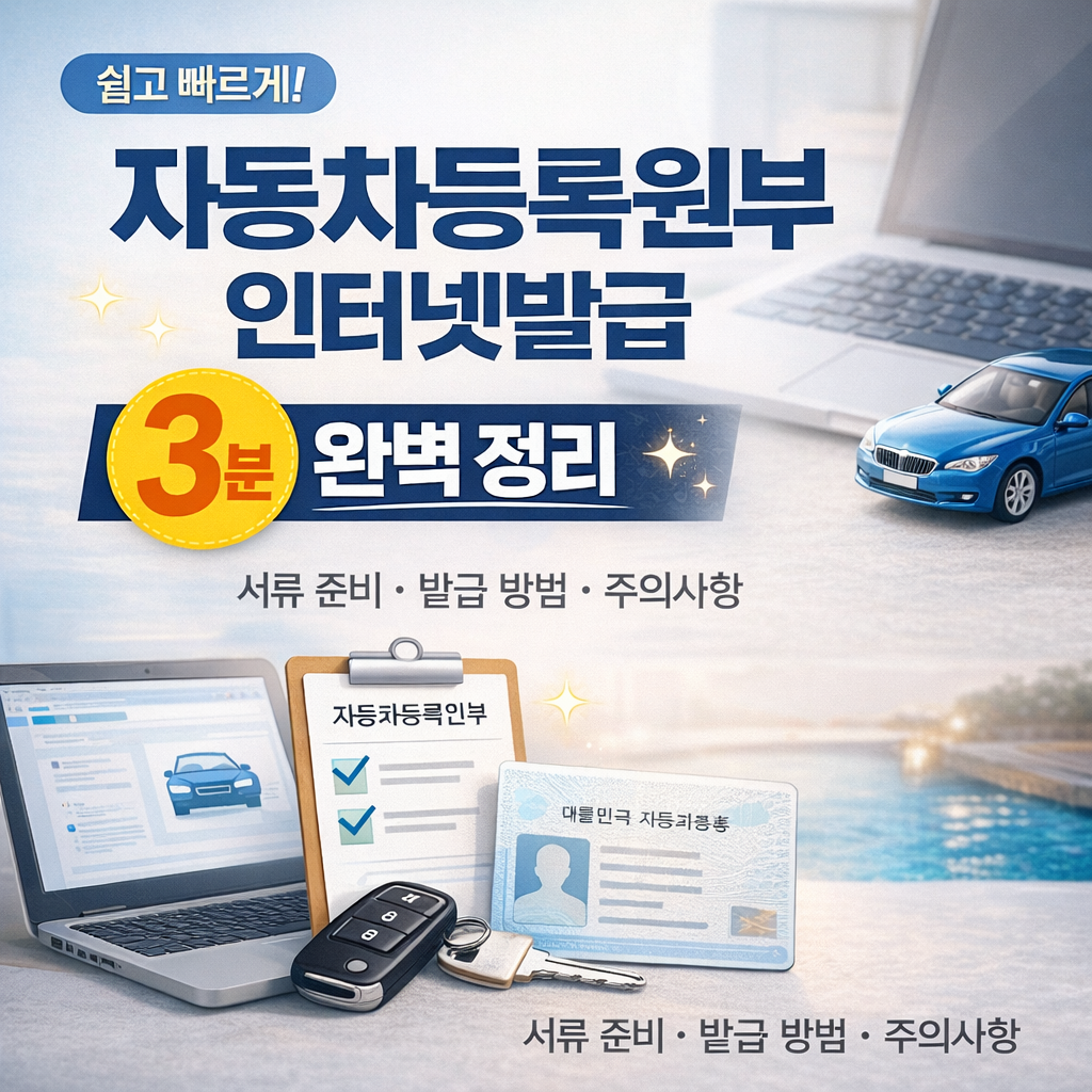 자동차 등록원부등본(초본) 발급(열람)하러 가기