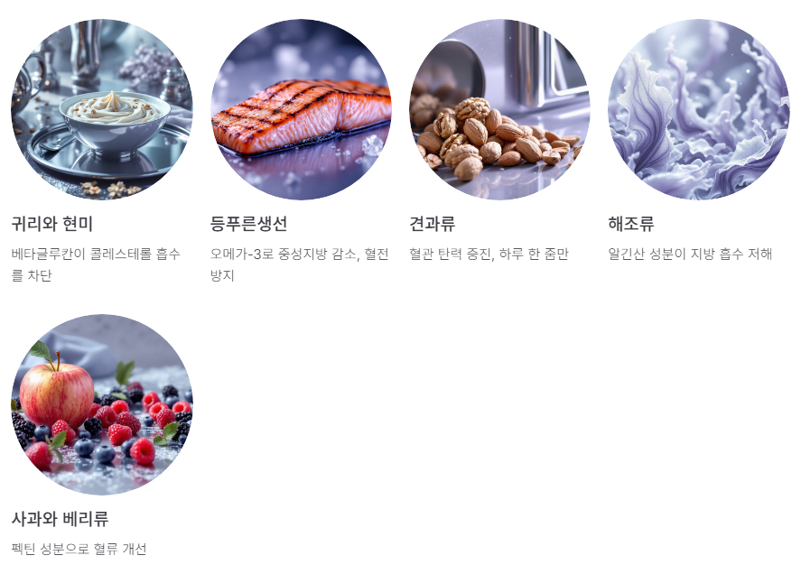 혈관을 깨끗하게 고지혈증에 좋은 음식 5가지