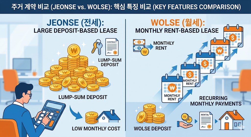 전세 월세 실제 비용 비교 계산기