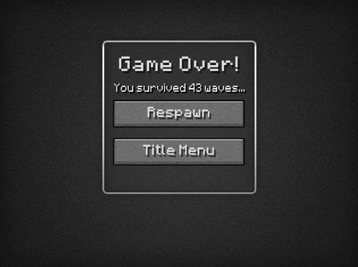 마인크래프트-타워-디펜스-플래시게임-종료-화면