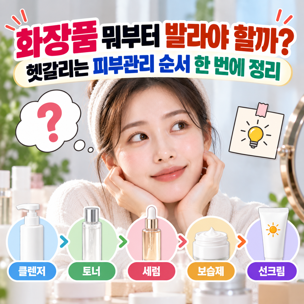 피부관리 순서 한 번에 정리