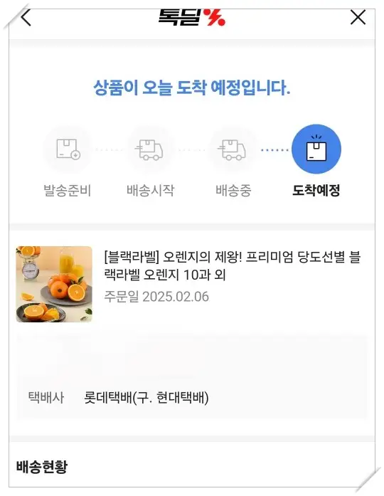 카카오톡-톡딜-구매후-배송안내