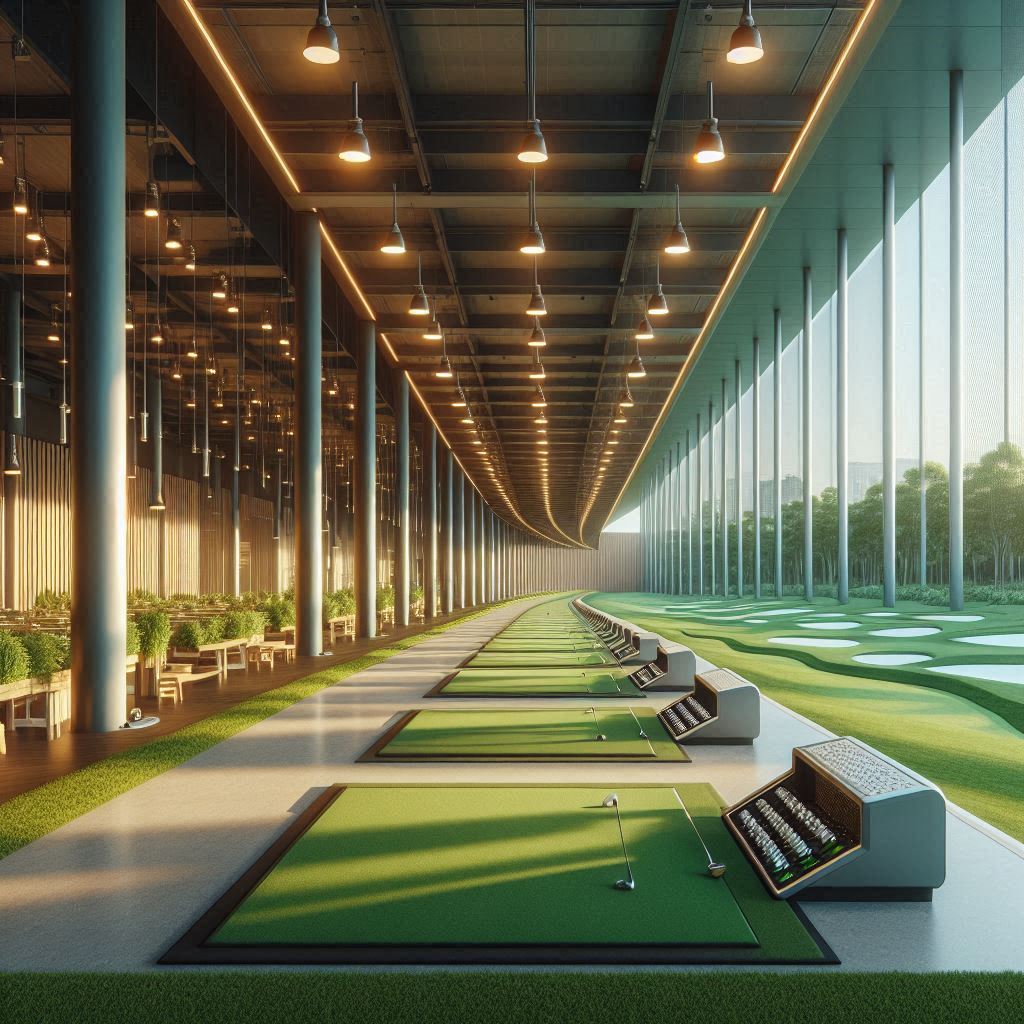 실외골프연습장 배경