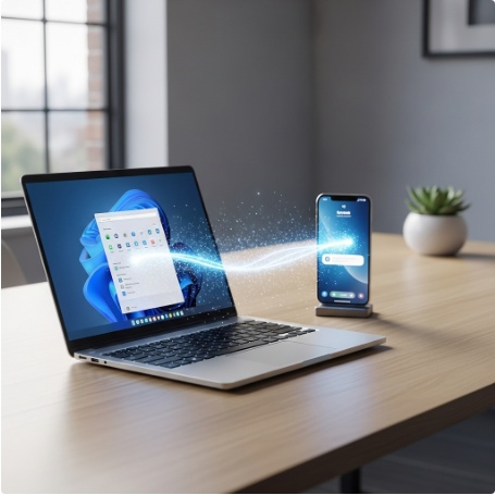 PC에서 문자, 전화? '스마트폰 연결' 하나면 끝! (2026 최신 설정법)