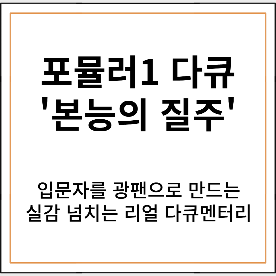 포뮬러1 입문자를 팬으로 만드는 넷플릭스 다큐, 본능의 질주(Drive to Survive)