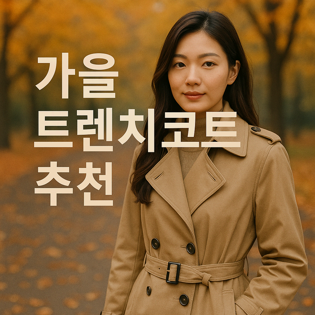 ☕️꾸안꾸 스타일 완성! 가을에 입기 좋은 트렌치코트 추천☕️