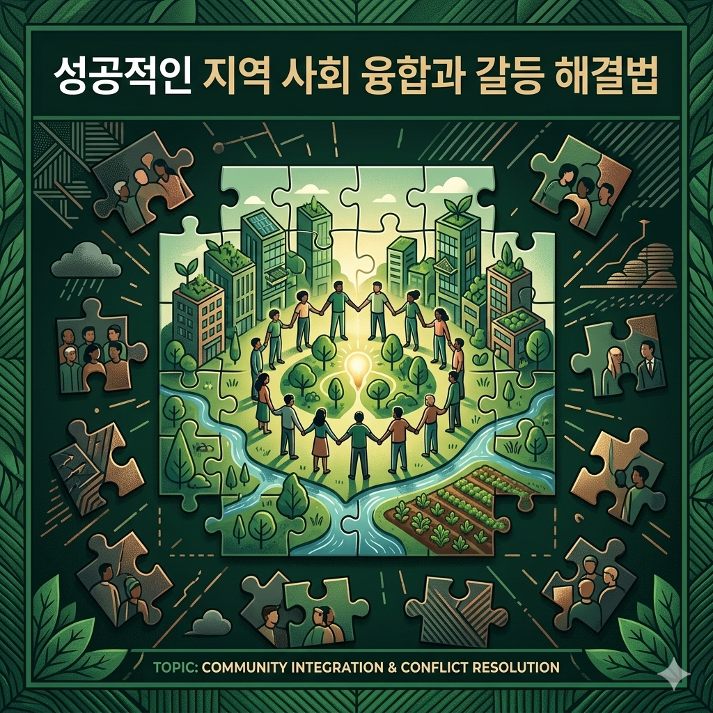성공적인 지역사회융합과 갈등해결을 강조하는 썸네일