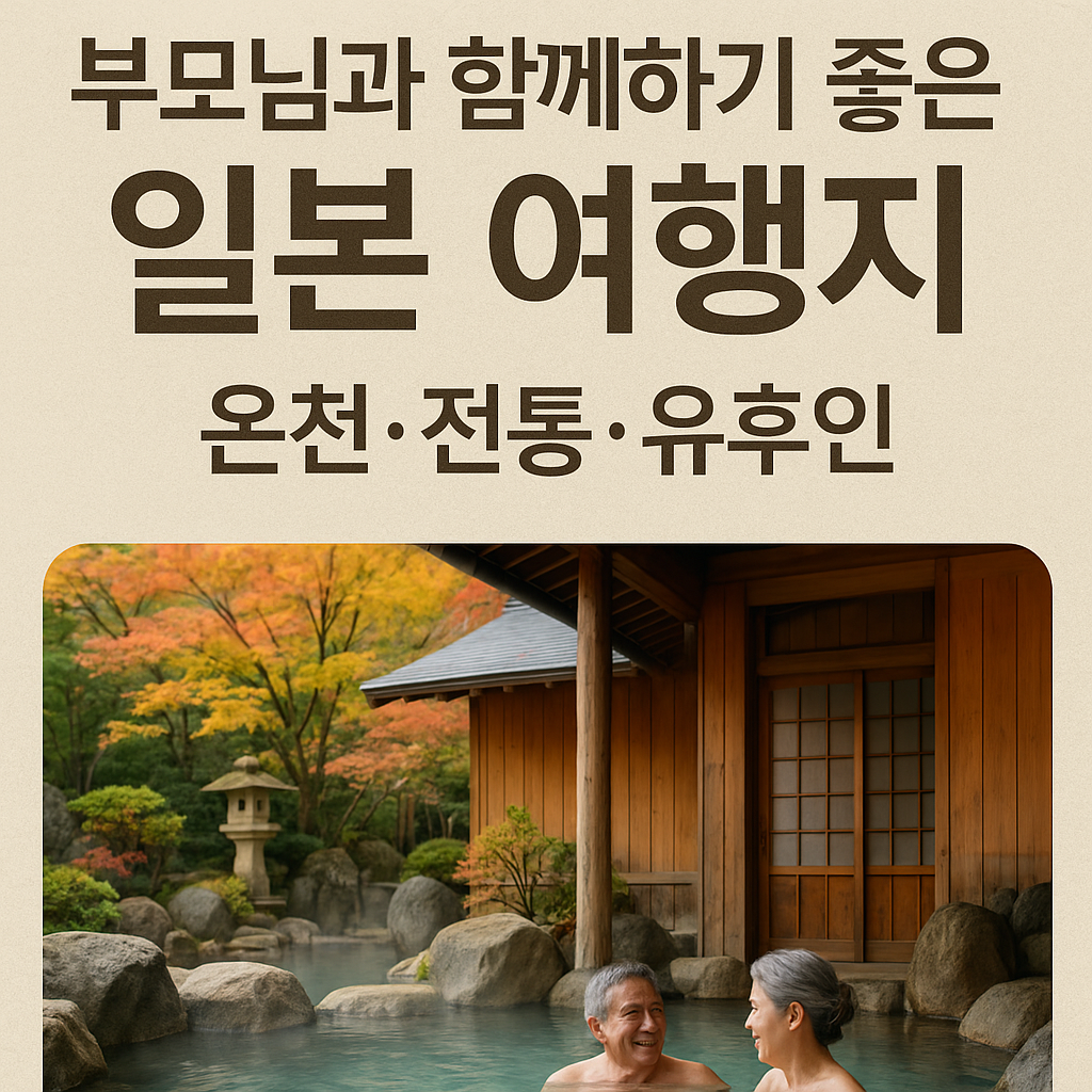 부모님과 함께하기 좋은 일본 여행지 (온천, 전통, 유후인)