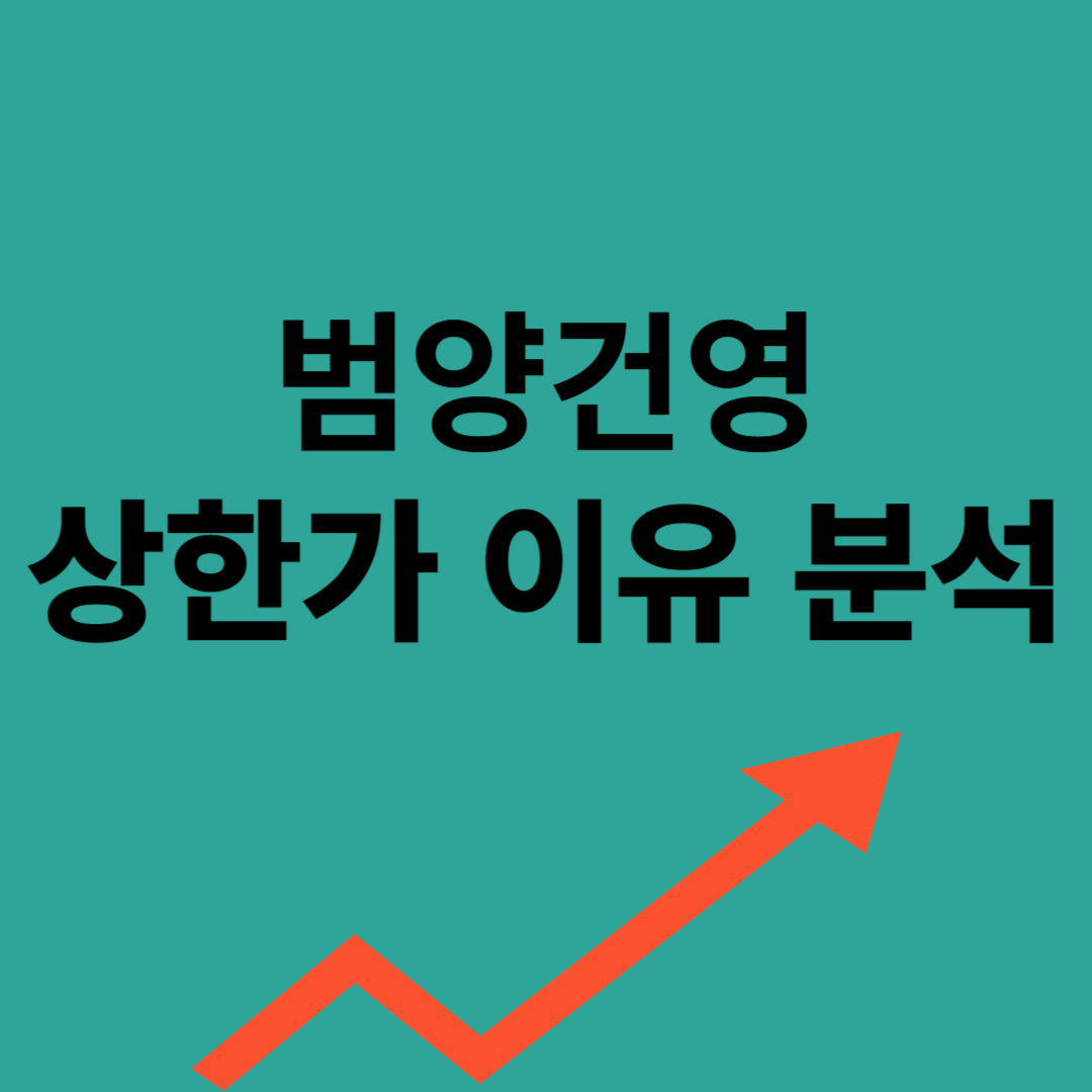 범양건영 상한가