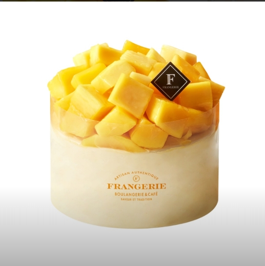 망고쑥대밭 케이크 사진