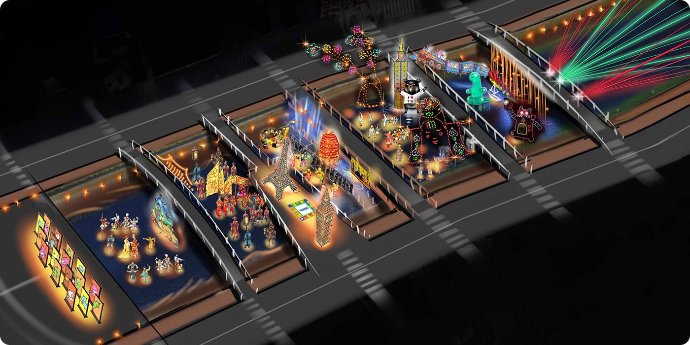 서울 빛초롱 축제 구간별 연출