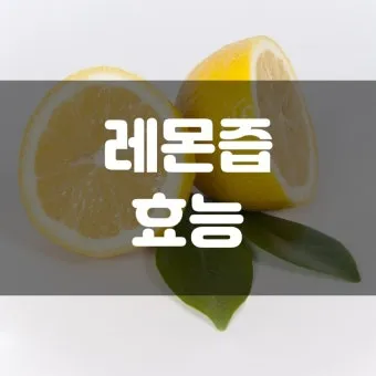 레몬즙 효능_14