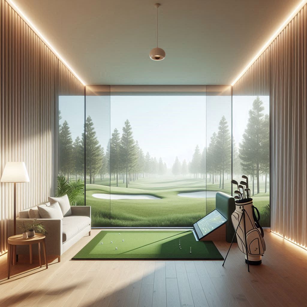 스크린골프장 배경