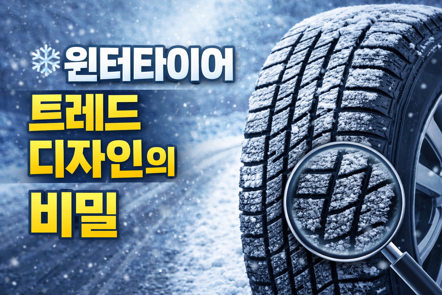 윈터타이어 트레드 디자인의 숨겨진 비밀