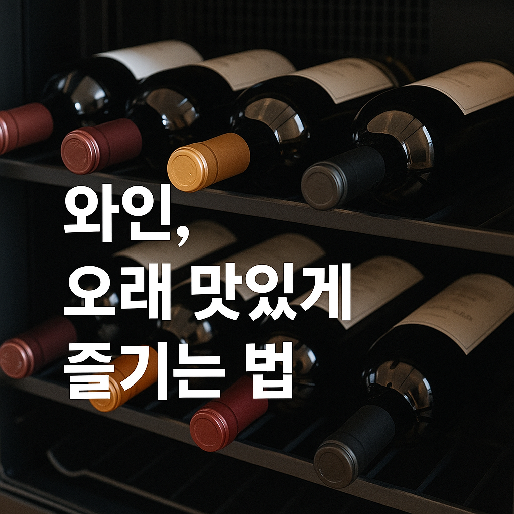 와인, 개봉 후에도 오래 두고도 맛있게 🍷 산화 막고 풍미 지키는 꿀팁