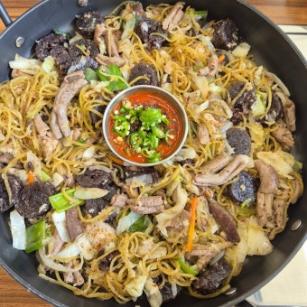 백순대볶음 사진