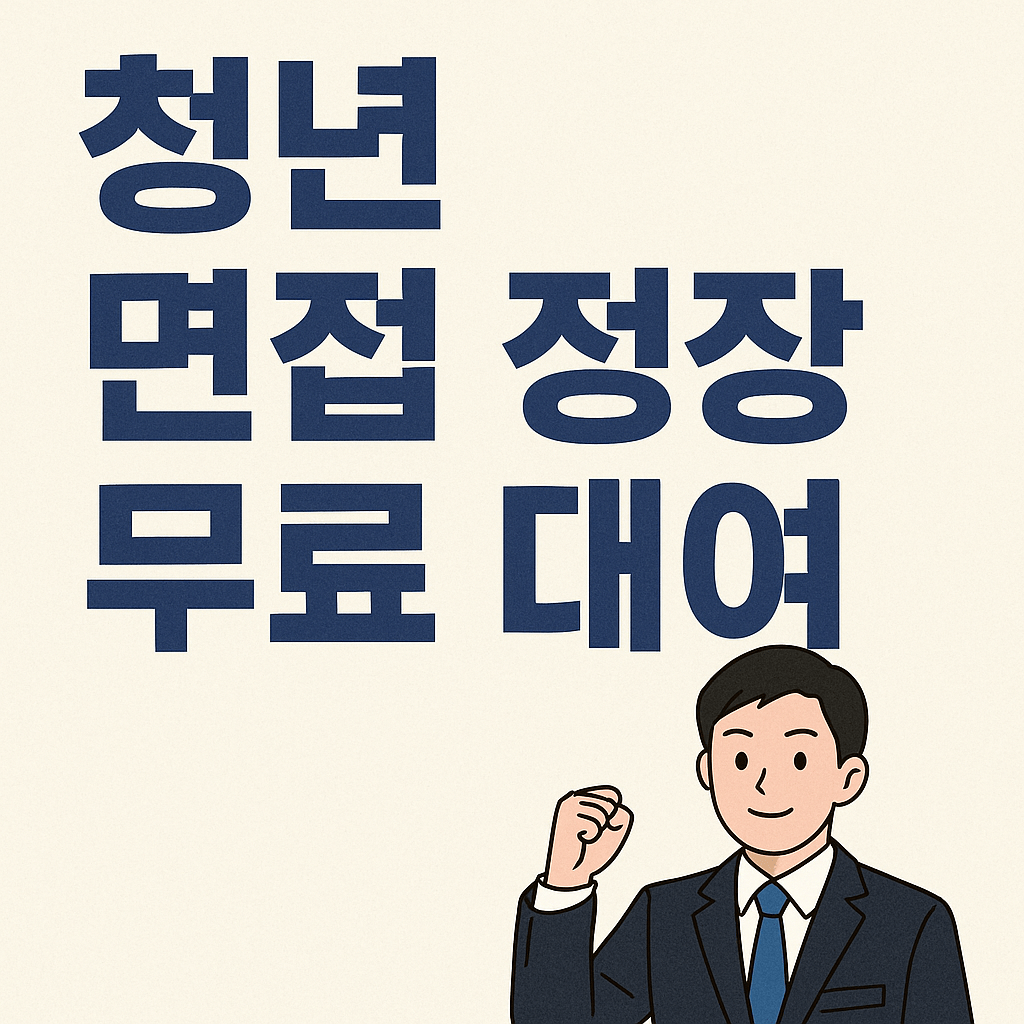 청년 면접 정장 무료 대여
