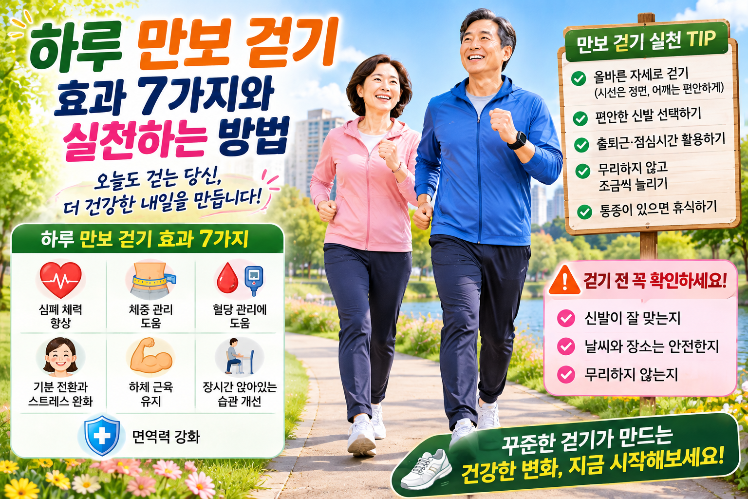하루 만보 걷기 효과 관련 자료