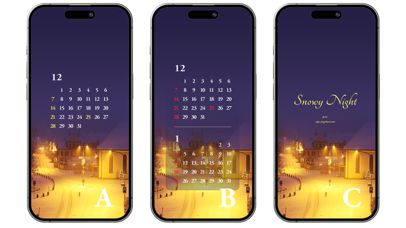 06 고요한 밤 ABC - 2025년12월 아이폰배경화면