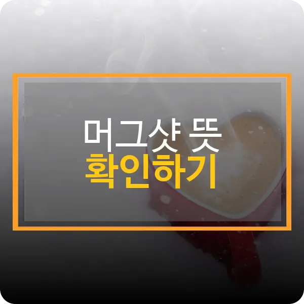 머그샷 뜻