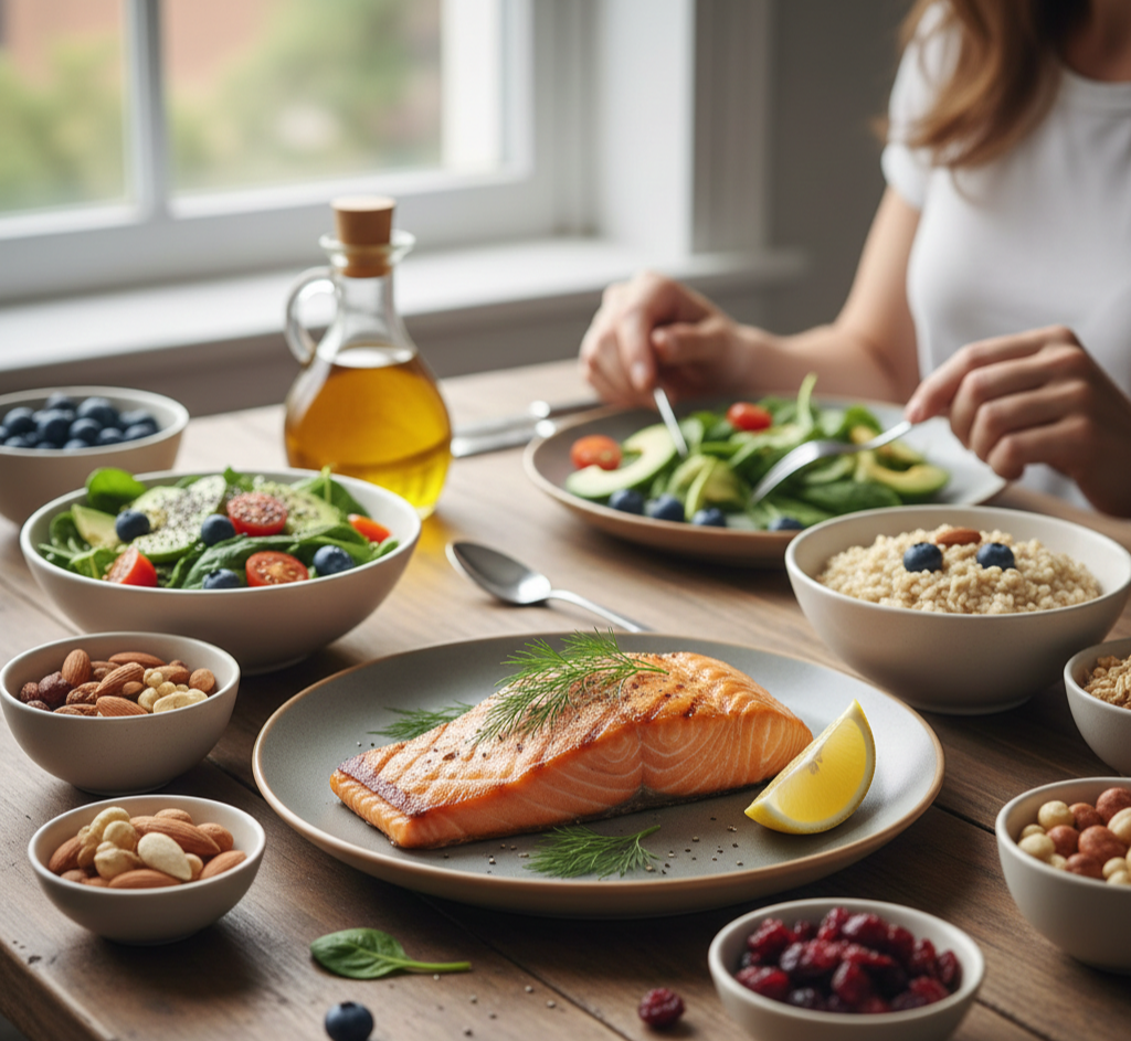 콜레스테롤 낮추는 식단 이미지