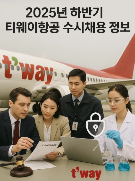 2025년 하반기 티웨이항공 채용 정보