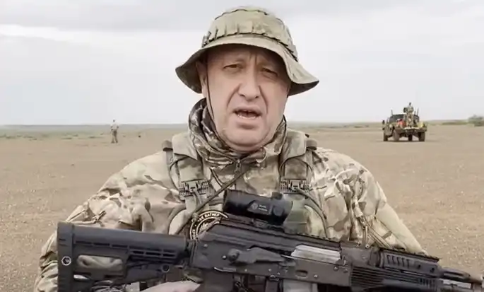 프리고진 비행기 추락 사망전 인터뷰하는 모습