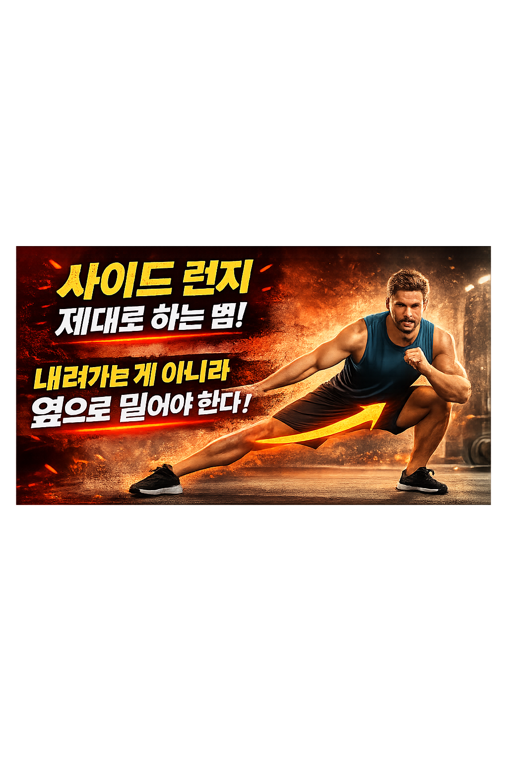 잘못된 사이드 런지