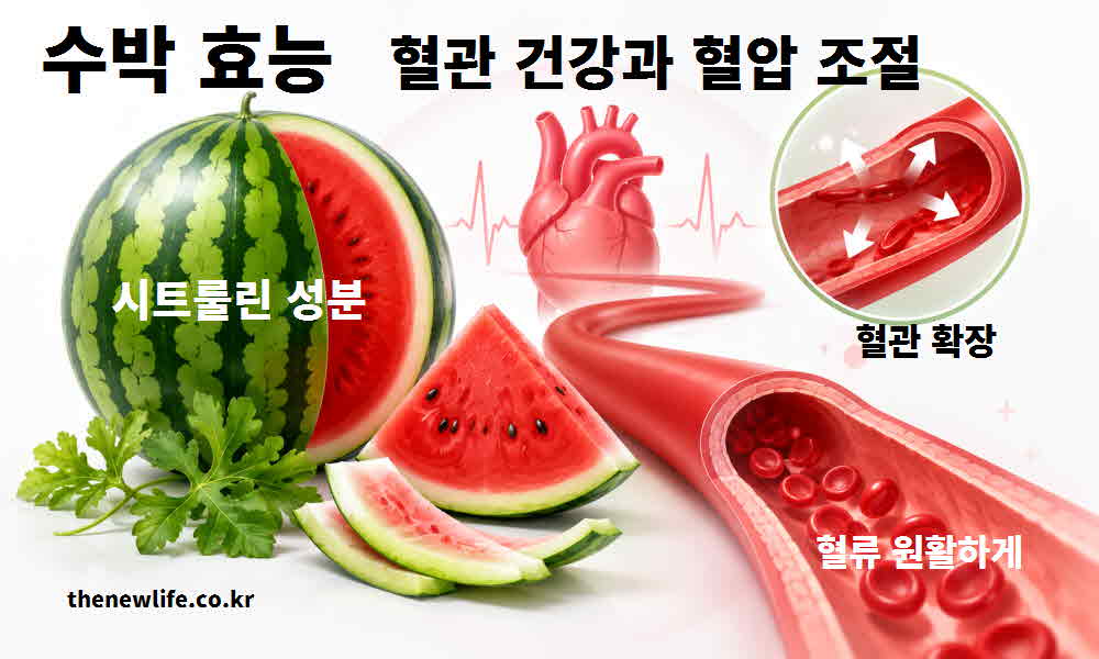 수박 효능 혈관 건강 혈압 조절