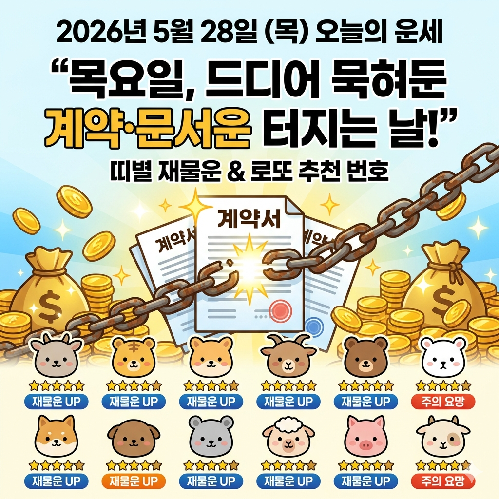 5월28일 오늘의 운세