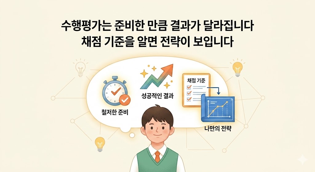 수행평가는 준비한 만큼 결과가 달라집니다 &mdash; 채점 기준을 알면 전략이 보입니다
