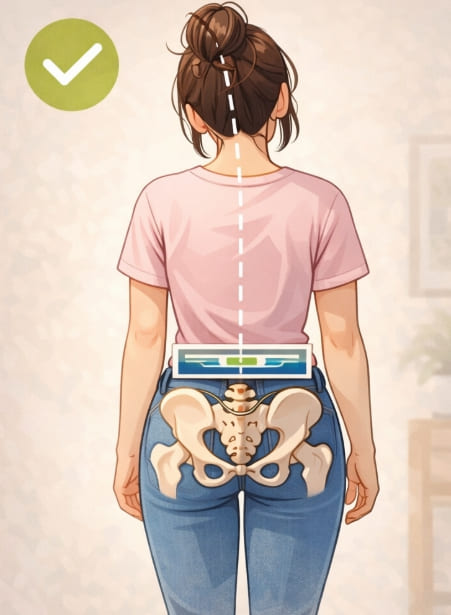 골반 불균형 이미지