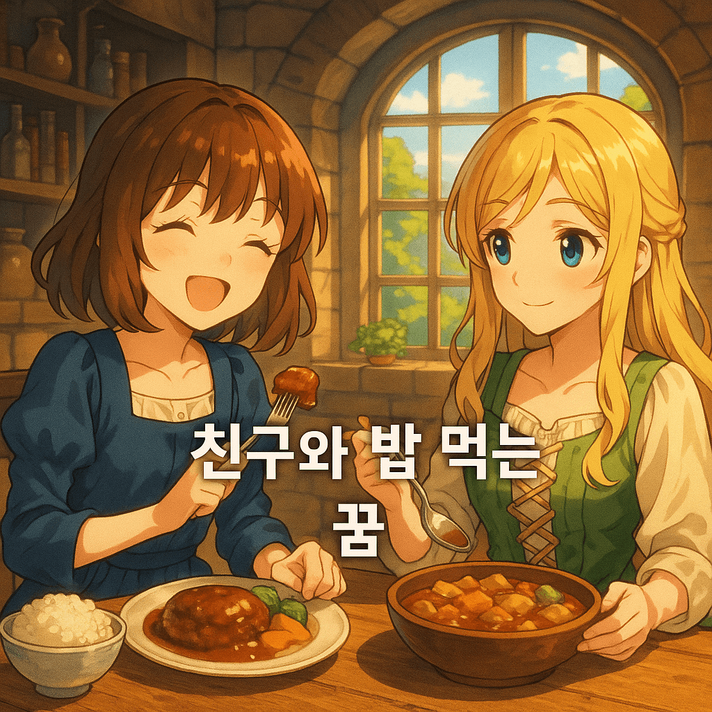친구와 밥 먹는 꿈 해몽